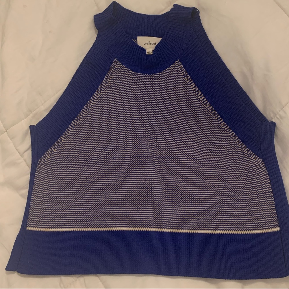 Wilfred halter knit crop tank